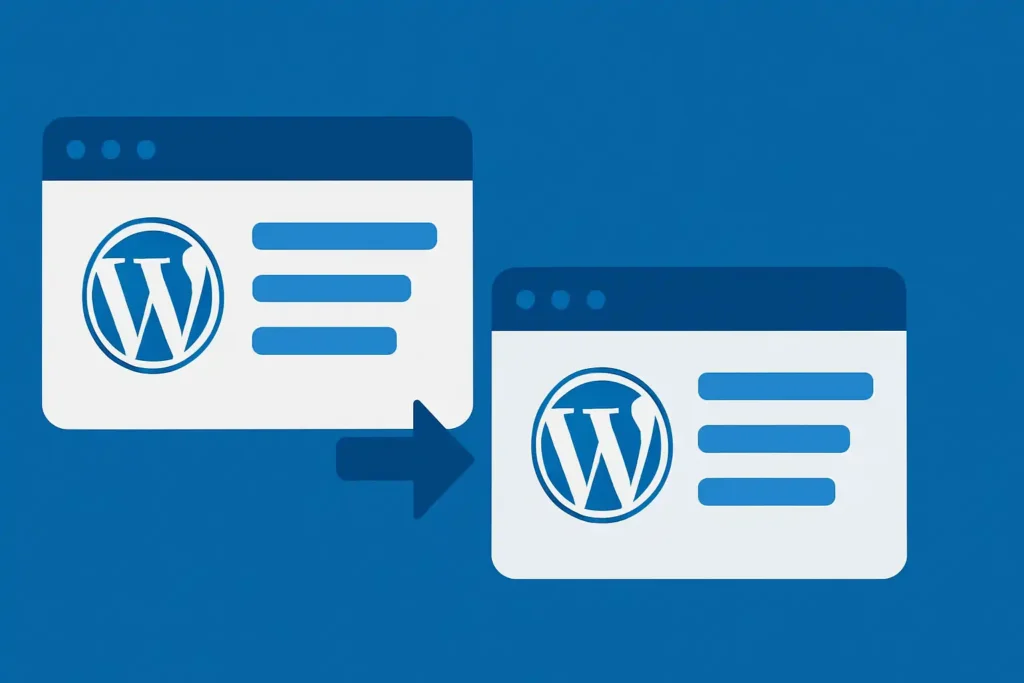 Ilustración sobre cómo clonar página web WordPress paso a paso