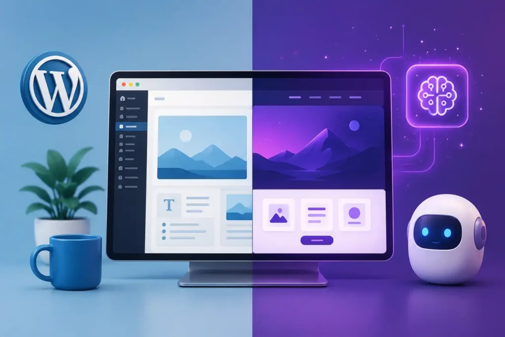 Wordpress o web hecha con ia