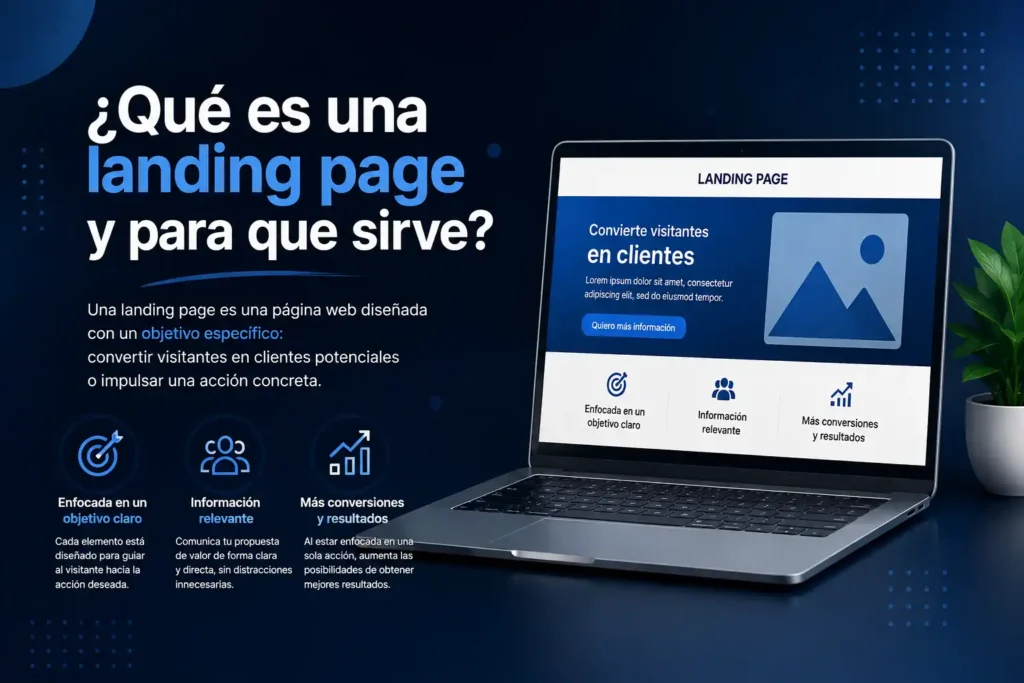 que es una landing page y para que sirve en 2026